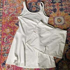 Halara two piece active dress and shorts